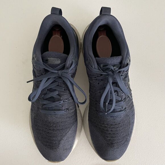 Nike React Infinity Run Flyknit 2 Blue Running Shoes Men’s 9.5 (CT2357-401) - Picture 4 of 12